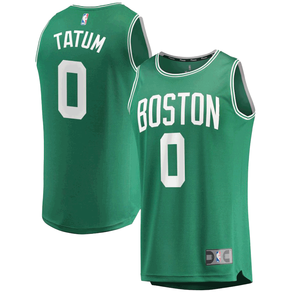 Jayson Tatum Boston Celtics Fast Break Replica Jersey Green - Icon Edition