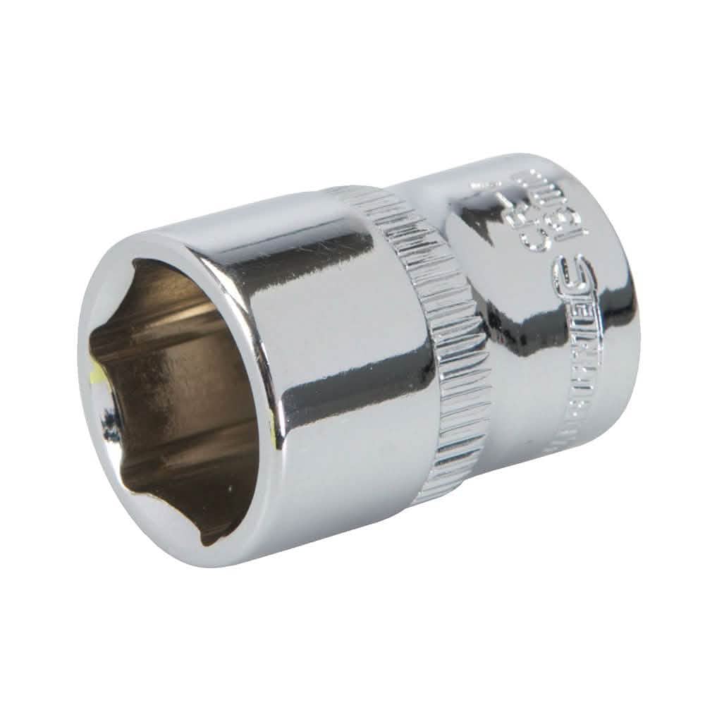 SILVERLINE 568947 1/4 DRIVE CRV 13MM METRIC 6 POINT SOCKET - LIFETIME WARRANTY