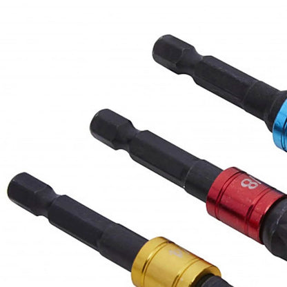 Impact Socket Adaptor Set 1/4 3/8 1/2 Colour Coded Cr-V Lifetime Warranty 3Pc